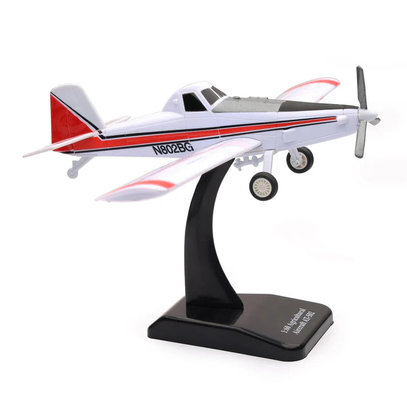 1/60 White Air Tractor AT-502B Ag Spray Airplane Crop Duster by New Ray