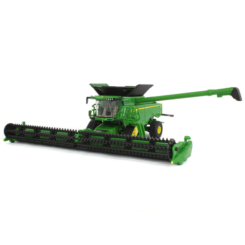 1/64 John Deere X9 1100 Combine with Front Tracks, Draper Head & Corn Head, ERTL Prestige Collection