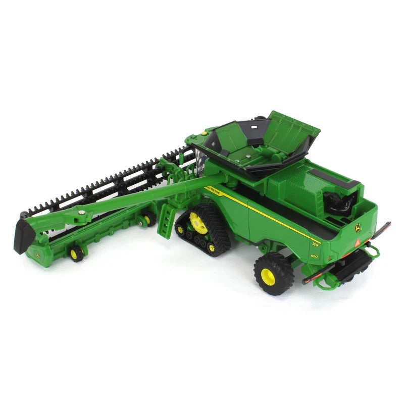 1/64 John Deere X9 1100 Combine with Front Tracks, Draper Head & Corn Head, ERTL Prestige Collection