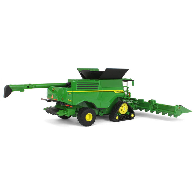 1/64 John Deere X9 1100 Combine with Front Tracks, Draper Head & Corn Head, ERTL Prestige Collection