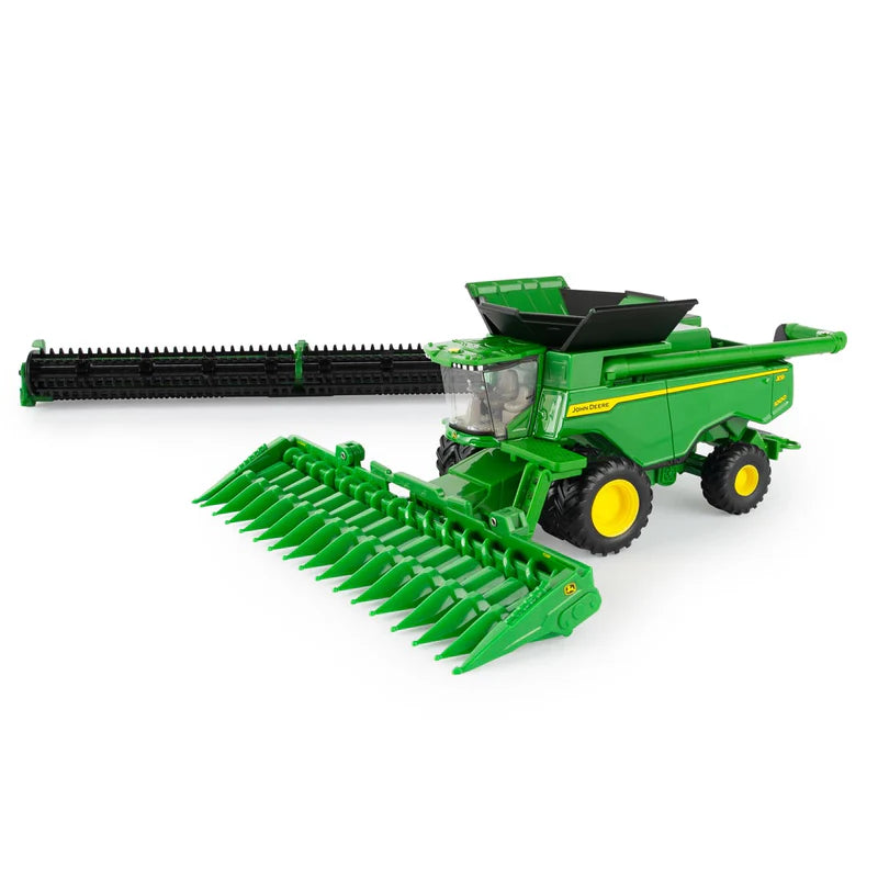 1/64 John Deere X9 1000 Combine with Corn Head & Grain Head, ERTL Replica Play