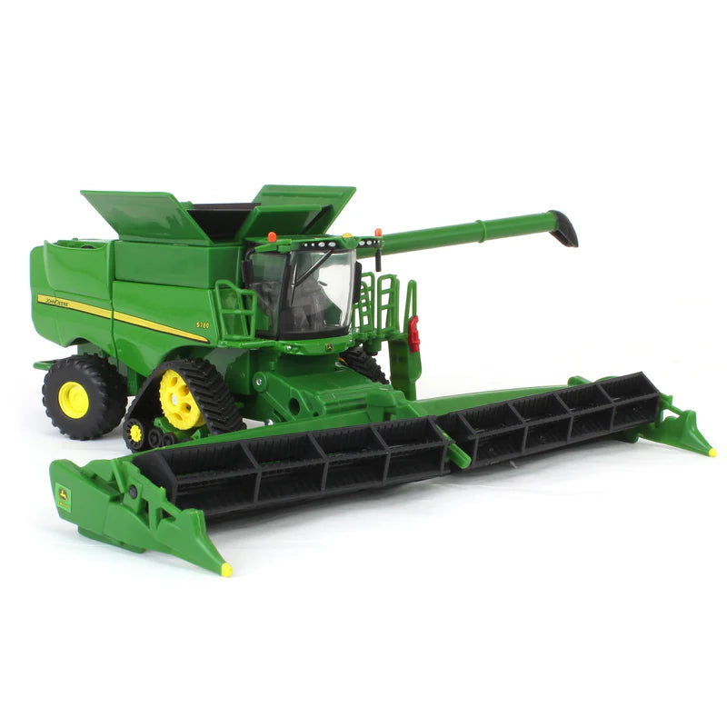 1/64 John Deere S780 Tracked Combine with Corn Head & Grain Head, ERTL Prestige Collection