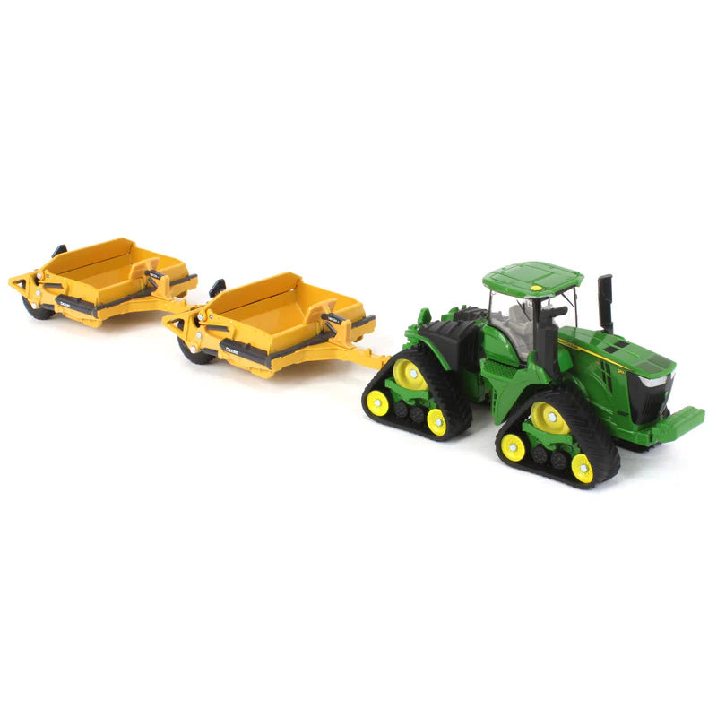 1/64 John Deere 9RX 590 Scraper Special Tractor with (2) 1812DC Scrapers by ERTL