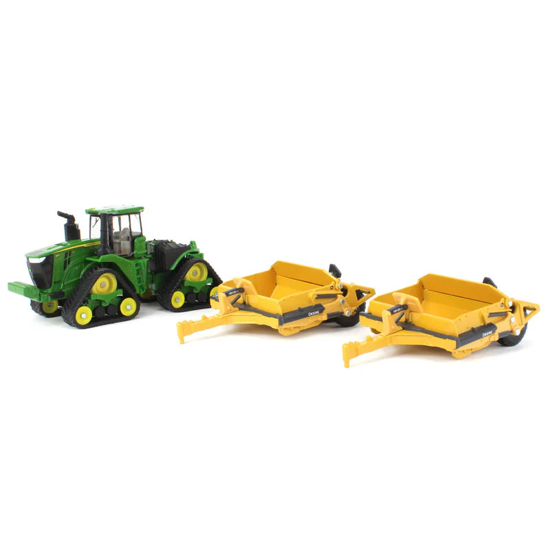 1/64 John Deere 9RX 590 Scraper Special Tractor with (2) 1812DC Scrapers by ERTL