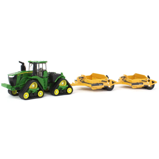 1/64 John Deere 9RX 590 Scraper Special Tractor with (2) 1812DC Scrapers by ERTL