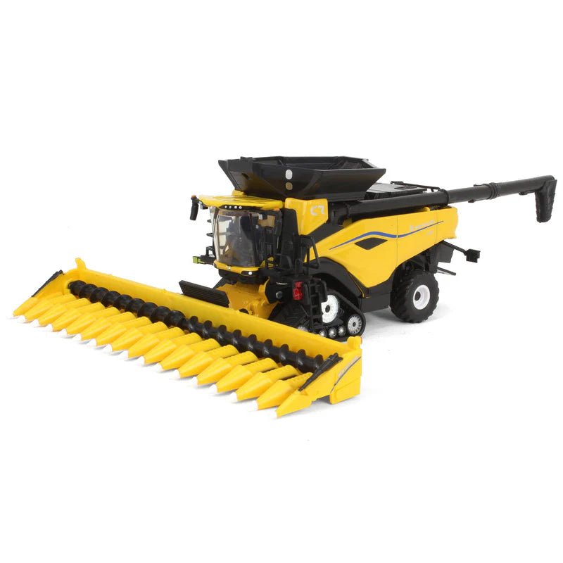 1/64 New Holland CR11 Tracked Combine with Corn Head & Draper Head by ERTL