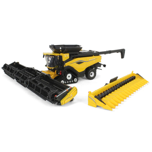1/64 New Holland CR11 Tracked Combine with Corn Head & Draper Head by ERTL