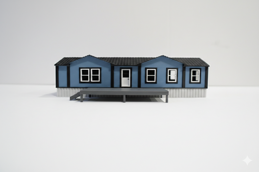 Light Blue Mobile Home