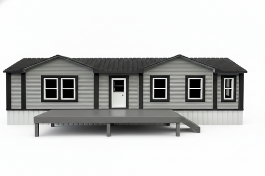 Grey Mobile Home