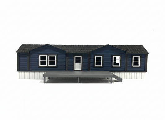Dark Blue Mobile Home