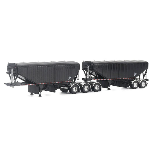 1/64 B-Train Grain Trailers by Diecast Masters, Black with Black Frame