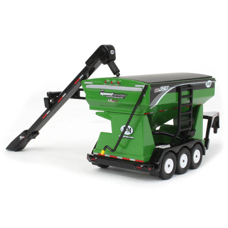 1/64 Green J&M LC390 Tri-axle Gooseneck Bulk Seed Tender by SpecCast