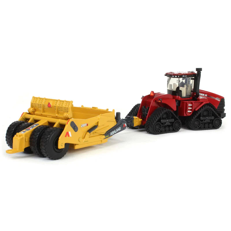 1/64 Case IH Steiger 595 Quadtrac Tractor with Ashland 2811E Scraper by ERTL