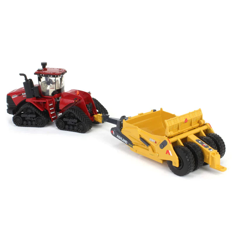 1/64 Case IH Steiger 595 Quadtrac Tractor with Ashland 2811E Scraper by ERTL