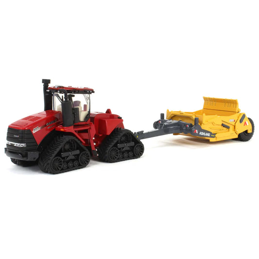 1/64 Case IH Steiger 595 Quadtrac Tractor with Ashland 2811E Scraper by ERTL